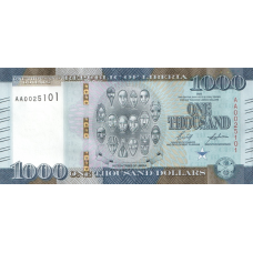 (404) ** PNew (PN43) Liberia - 1000 Dollars Year 2022